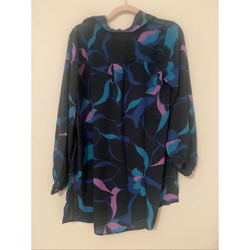 Colleen Lopez Collared Tunic with Gathered Sleeves NEW - Picture 7 of 8